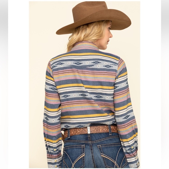 ARIAT WOMEN'S R.E.A.L. SUNSET BEAUTY L/SLEEVE WESTERN SHIRT SZ 3X RODEO COWGIRL - Picture 3 of 13